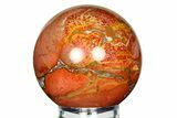 Polished King Cobra Jasper Sphere - India #311569-1